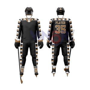 ชุดเสื้อและกางเกงฮอกกี้น้ำแข็งคุณภาพพรีเมียม ผลิตจากโรงงาน ราคาขายส่ง บริการรับผลิตแบบ OEM - Product Image 6