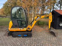 Mini-excavatrice JCB 8018 d'occasion abordable, 1,8 tonne, petite pelle sur chenilles, prête à être expédiée, mini-excavatrice JCB d'occasion de qualité