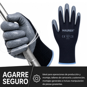 Guanto da Lavoro in Poliestere con Rivestimento in Nitrile - Taglia 10" - Product Image 4