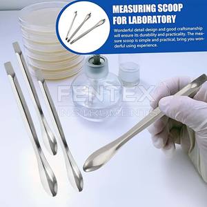 Juego de 6 Espátulas de Laboratorio de Acero Inoxidable 18/8 de Diferentes Tamaños, Cucharas de un Solo Extremo para Mezclar, Muestrear y Llenar - Product Image 6