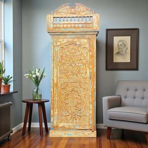 Mueble de Madera Artesanal, Madera de Mango Sólida, Diseño Rústico Tradicional para Bar en Casa o Sala de Estar, Muebles Hechos a Mano - Product Image 2