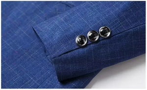 Trajes de Hombre, Corte Entallado, Traje de <span class=keywords><strong>2</strong></span> Piezas, Traje de Hombre de <span class=keywords><strong>3</strong></span> Piezas, Blazer para Boda, Graduación, Chaqueta Cruzada, Conjunto de Pantalones - Product Image 6