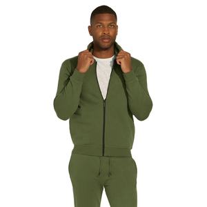 Sudadera con capucha con cremallera deportiva informal personalizada para hombre superventas, Sudadera con capucha teñida Lisa en relieve de lana de alta calidad para deportes de invierno - Product Image 1