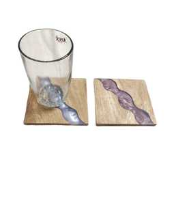 Juego de posavasos de resina de madera Natural de diseño Industrial clásico hecho a mano, tapetes y almohadillas de cocina para mesa de té, café y vino - Product Image 6