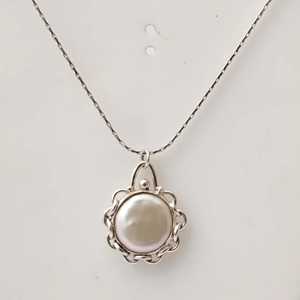 Collar de Perlas de Agua Dulce con Moneda de Plata de Ley 925 de Navya Craft, Regalo para Mujer en Aniversario, Día de San Valentín, Día de la Madre - Product Image 6