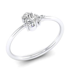 Anillos de Compromiso de Oro Sólido de 14K y 18K con Diseño Exclusivo REYES, con Moissanita Certificada por GRA, para Mujer, Regalo de Cumpleaños Perfecto, Joyería - Product Image 2