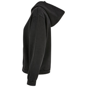 Chándal de nuevo estilo para hombre, Sudadera con capucha lavada con ácido y pantalones estilo acampanado, logotipo desgastado, diseño personalizado y cordón más grueso fuerte - Product Image 5