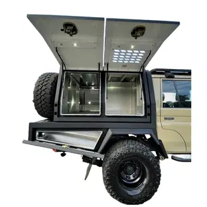 Toldo y bandeja de aluminio personalizados de aleación de aluminio, maletero debajo del cajón del camión, toldo de camioneta UTE canopi a la venta