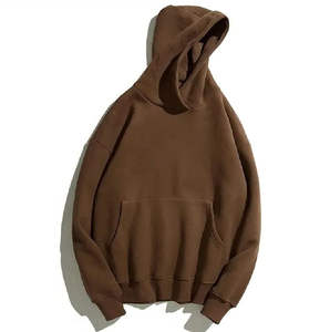 Venta al por mayor 100% algodón pulóver ajuste regular sudaderas con capucha 480g peso pesado con 3D Puff impresión invierno personalizado hombres liso teñido - Product Image 1