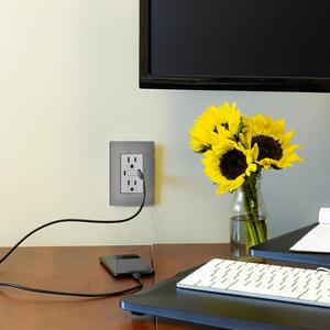 Enchufe Dúplex, MXIOB-002, 2 Piezas, USB A/USB C/Enchufe Dúplex, 110/125-250 VCA, 15 A, 50/60 Hz, 5 V CC, 3 A, Plateado, Acero Inoxidable - Product Image 5