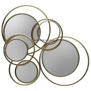 Último patrón llegada mejor calidad Metal y espejo hecho único elegante diseñador Hogar y Hotel dormitorio decoración pared artes - Product Image 1