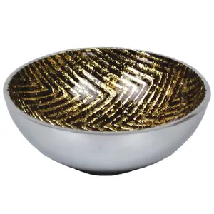 Best Quality Business Gifts Modern Tableware Items Customized Color Aluminum Metal Bowl For Home Hotel Resort Kitchen Decoration