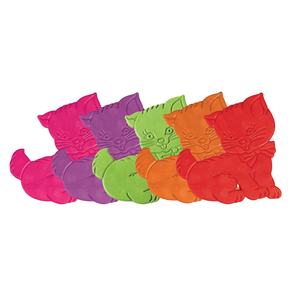 Juego de 5 pegatinas antideslizantes para ducha o bañera con forma de gatitos, 12,5x11 cm - Product Image 1