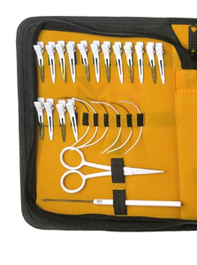 Professional MAGMA BEAUTY Metal Hair <b>Extension</b> Tools Kit with Pliers Loop Needle Hook & Micro Ring <b>Beads</b> for Commercial Use - Product Image 4