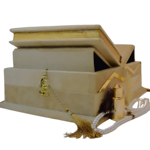 Fourniture directe OEM depuis le Pakistan Livre multilingue du Coran sacré avec Tasbeeh Dernier design Boîte du Coran sacré personnalisée à couverture rigide - Product Image 3