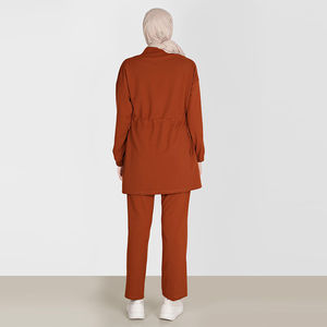 Nuevo Conjunto de 2 Piezas Más Vendido, Proveedor Árabe, Ropa Islámica de Manga Larga para Mujer, Abaya Musulmana, Chándal Modesto para Mujer - Product Image 4