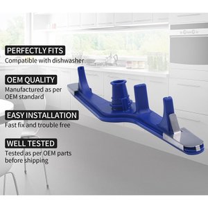5304517203 Pièces de lave-vaisselle électrique Frigidaire, bras de pulvérisation inférieur avec bouclier thermique, compatible avec les lave-vaisselle - Product Image 2