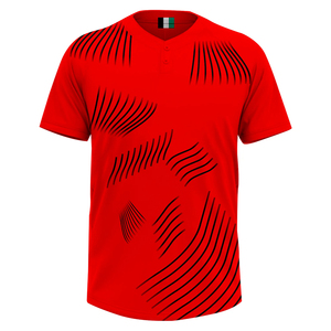 Camisetas de Béisbol Personalizadas OEM de Alta Calidad con Impresión por Transferencia de Calor, Transpirables, 100% Poliéster, Jerseys Cosidos en Blanco con Logotipo Personalizado - Product Image 1