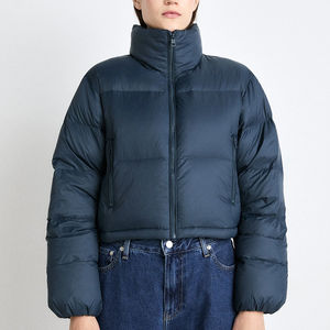 Chaquetas cortas de Invierno para mujer, chaquetas acolchadas recortadas de manga larga con estilo personalizado para mujer - Product Image 3