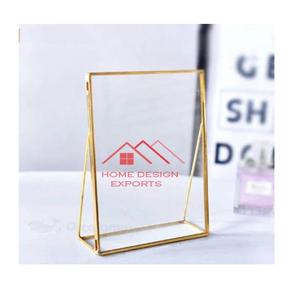 Marco de Fotos de Metal Dorado con Acabado en Latón para Decoración de Mesa a Precio de Mayoreo - Product Image 1