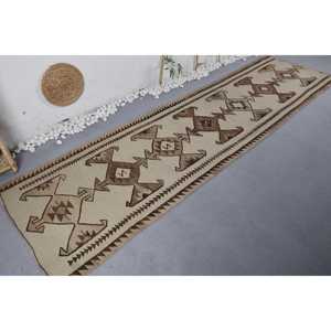 Vintage turc bohème 9x12 tapis marron & Beige Patchwork laine tapis avec support en Latex pour décorations de salon - Product Image 2