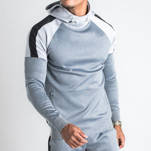 Chándal de invierno personalizado para hombre al por mayor, chándal de poliéster hecho en fábrica con rayas laterales, trajes para correr - Product Image 2
