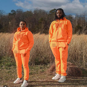 Sudadera con Capucha y Cremallera Unisex de Algodón Grueso de 500 GSM, Estilo Urbano, OEM - Product Image 4