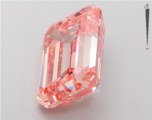 Diamantes cultivados en laboratorio de 17,15 quilates, diamantes de color rosa VVS VS Aniva fabricados, diamantes sueltos, corte esmeralda, diamantes cultivados en laboratorio HPHT - Product Image 2