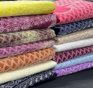 Suave Kota Doriya camisa y Dupatta conjunto con Lucknowi Chikan bordado Kurashiya trabajo Formal invierno patrón sólido teñido - Product Image 3