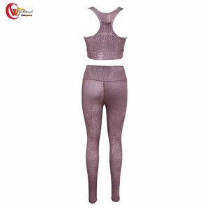 Vêtements professionnels de service OEM ensemble de yoga grande taille pour femmes ensemble de yoga respirant personnalisé pour femmes - Product Image 3
