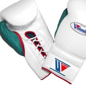 Gants de boxe à lacets Winning, blanc, vert, rouge, cuir véritable de qualité supérieure, gants d'entraînement et de combat professionnels, 8oz, 10oz, 12oz, 14oz, 16oz - Product Image 3