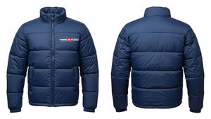 Manteau d'hiver unisexe de haute qualité Streetwear Print Designer chaud respirant fermeture à glissière coupe-vent imperméable veste matelassée - Product Image 2