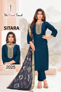 Haut sur demande Pure Vatican Kurta Bottom Dupatta Set pour filles Tenues quotidiennes Costumes disponibles au prix de gros par exportation - Product Image 6