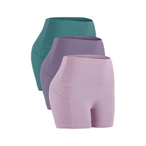 กางเกงขาสั้นเล่นโยคะสำหรับผู้หญิงกางเกงขาสั้นสำหรับเล่นฟิตเนสป้องกันริ้วรอยลดริ้วรอยกางเกงขาสั้นโยคะของผู้หญิงมีสีโลโก้ของคุณเอง - Product Image 6