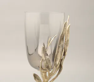 Uniqui Gold <b>Candle</b> Pillar Holder Elegant Christmas Home Decoration for <b>Candle</b>-Lit <b>Dinners</b> and Events - Product Image 4
