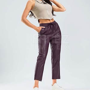 Nueva llegada Top venta al por mayor Pantalones de cuero de las mujeres Venta caliente Precio razonable Pantalones de cuero de las mujeres - Product Image 3