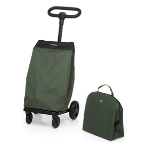 Shopping <b>Trolley</b> with Thermal <b>Bag</b> 46L Green 41x58x99cm GO GO - Product Image 1