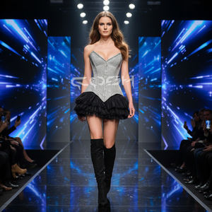 เสื้อคอร์เซ็ทพีวีซีลายหนังงูคุณภาพพรีเมียม แบบมีโครงเหล็กดันทรง เสริมโครงเหล็กดันทรงทั้งตัว - Product Image 3