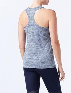 เสื้อกล้ามเอวลอยระบายอากาศได้ดีสำหรับผู้หญิงเสื้อกล้ามผ้าฝ้าย6% สแปนเด็กซ์คอเสื้อเข้ารูปแขนกุดสไตล์94% - Product Image 2