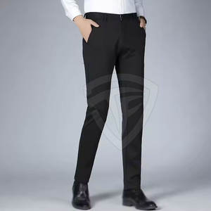 Pantalones formales para hombre, tela elástica ajustada, ropa profesional de oficina, logotipo personalizado, OEM disponible - Product Image 4