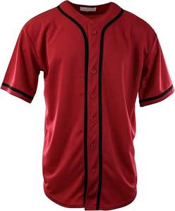 Quick Dry Breathable Baseball Jersey Comfortable <b>Mens</b> Plain Solid Color Baseball Jersey Made in Pakistan - Product Image 5