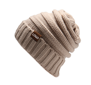 Gorro frío con logotipo personalizado con estampado de transferencia de calor, gorro bordado en 3D cálido y elegante para adultos, gorro de otoño e invierno - Product Image 4