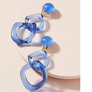 Luxury <b>Resin</b> <b>Earring</b> Statement <b>Resin</b> <b>Earrings</b> Colorful Customized Design Size From Indian Supplier at very reasonable price - Product Image 1