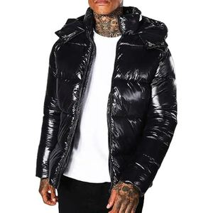 Wholesale Custom Windbreaker <b>Hooded</b> <b>Padded</b> Quilted Puffer Down <b>Jacket</b> For men's <b>jackets</b> - Product Image 1