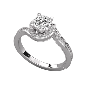 Bague solitaire en or 14 carats pour femmes avec diamant cultivé en laboratoire - Product Image 6
