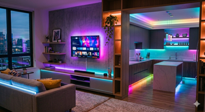 Tira de Luces LED RGBW de 12 V, 14 W, Chip Dual SMD5050+SMD2835, 60 LED/m, IP20, Cinta LED Flexible para Iluminación Decorativa de Gabinetes de TV en el Hogar - Product Image 5