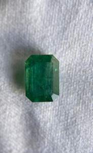 Émeraude naturelle non montée, taille octogonale. Magnifique émeraude pour bijoux. - Product Image 3