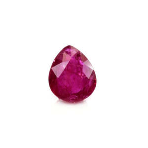 Rubis naturel du Mozambique non traité, taille poire, 2 carats, pierre précieuse en vrac, taille personnalisable, tourmaline rouge, tourmaline jaune, citrine, octogone synthétique - Product Image 1