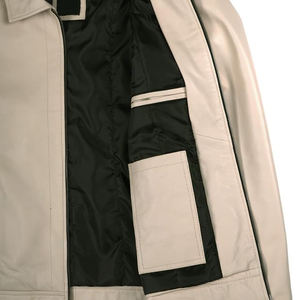 Chaqueta de Piel de Oveja de Alta Calidad para Hombre, Cuello Alto, Logotipo Frontal Personalizable, Chaqueta Informal de Invierno, Transpirable y Ecológica - Product Image 5