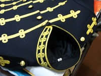Uniforme de fanfare homme/femme sur mesure de qualité supérieure, tailles personnalisées, en soie, avec logo imprimé, design imprimé numériquement, couleur personnalisée